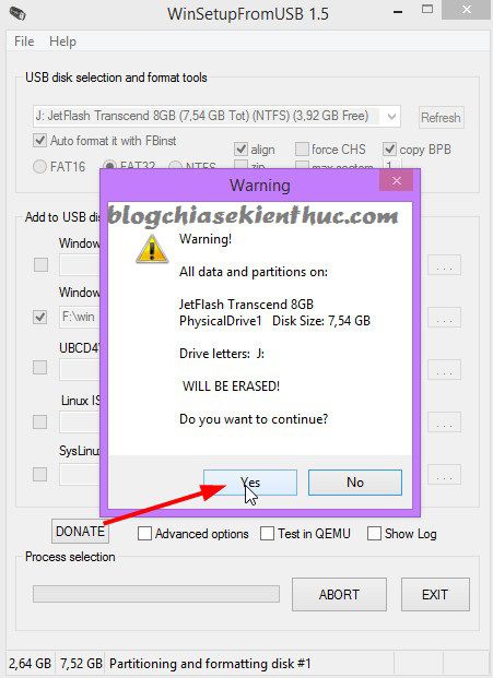 Tạo usb cài win 4