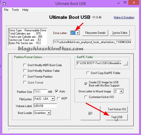 Test khả năng boot của usb 6