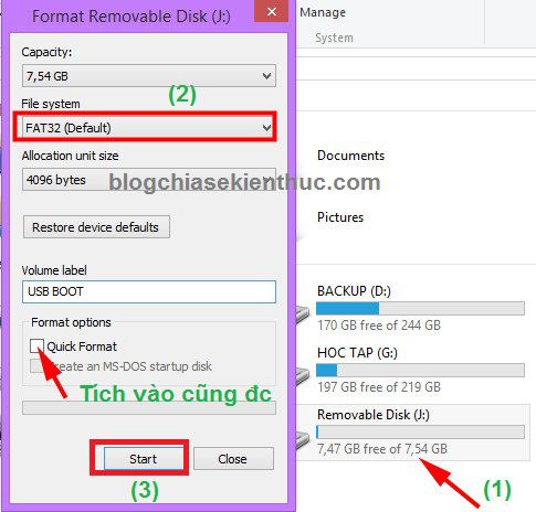 Tạo usb boot 1