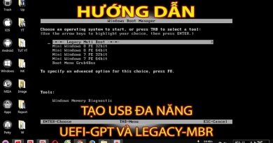 Tạo usb dual boot Uefi - Legacy với winPE