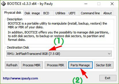 Tạo usb boot phân vùng ẩn 1