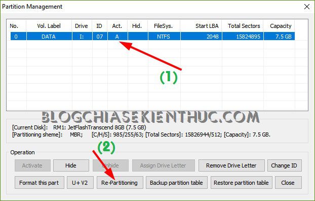 Tạo usb boot phân vùng ẩn 2